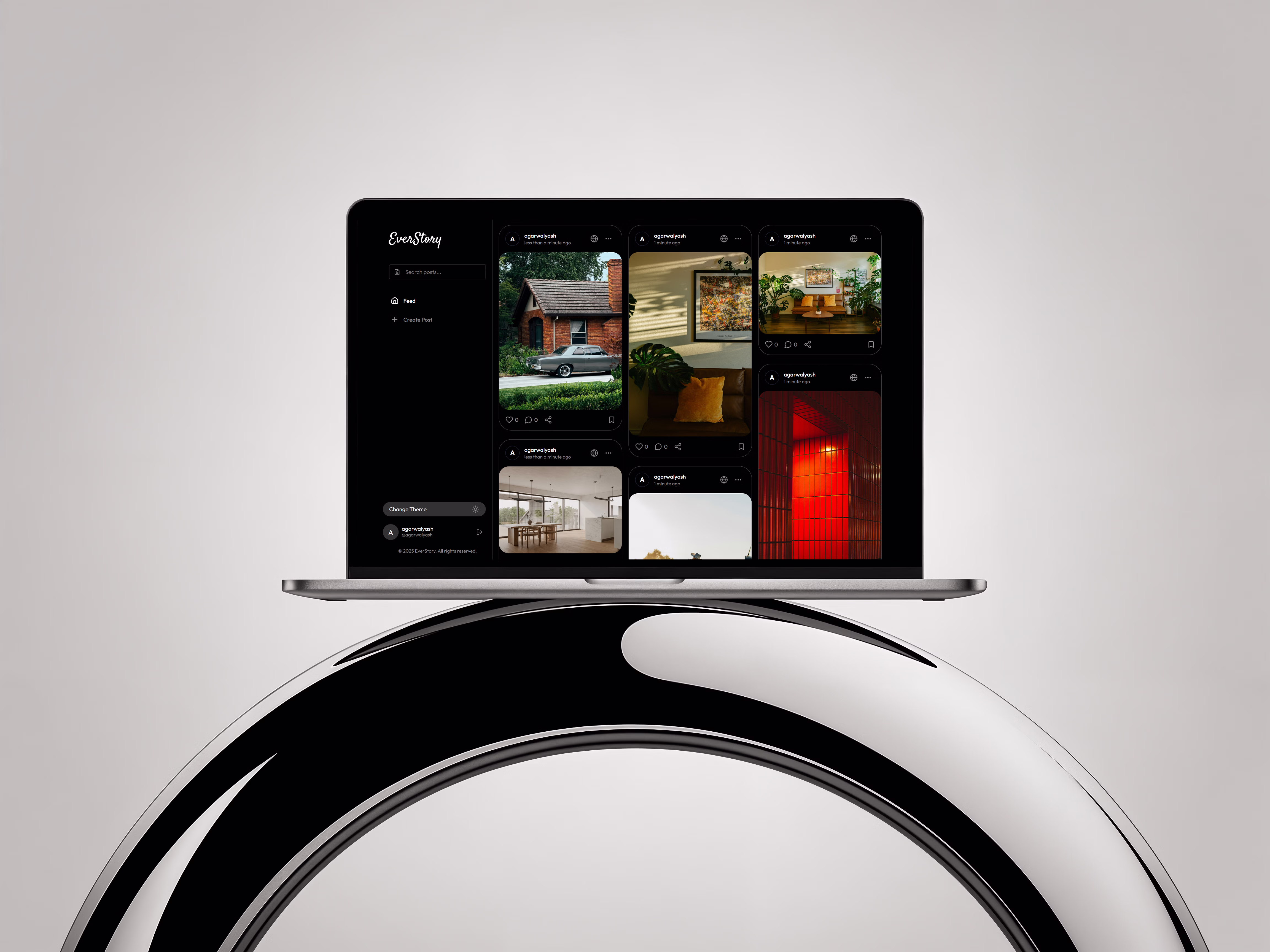 Everstory social platform interface